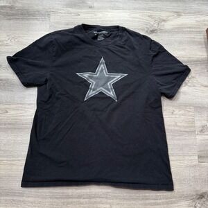 Dallas Cowboys Authentic‎ T Shirt Mens Medium Star Graphic Black NFL Football